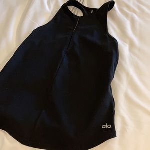 “Alo Yoga” Mesh Detail Tank